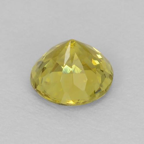 Petit Grenat Jaune verdâtre naturelle Coupe roude, 0.30 ct, VVS-VS