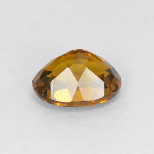 Grenat du mali caramel brun naturelle coupe ovale, 0,46 ct, VVS-VS