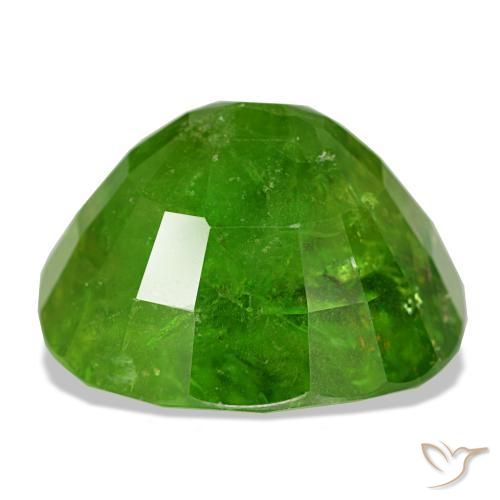Grenat du mali vert naturelle coupe coussin, 19,12 ct, SI-I1