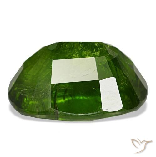 Grenat du mali vert naturelle coupe ovale, 11,48 ct, SI-I1