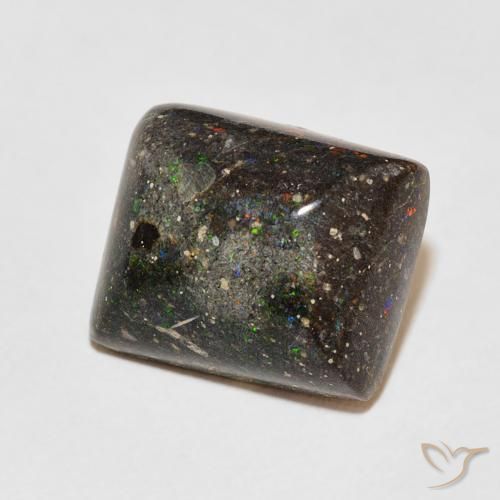 Opale matricielle Multicolore naturelle Baquette, 8.92 ct, Opaque