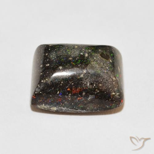 Opale matricielle Multicolore naturelle Baquette, 8.92 ct, Opaque