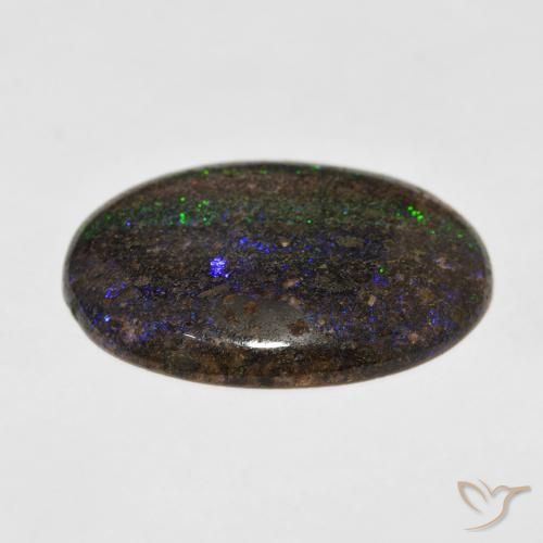 Opale matricielle Multicolore naturelle ovale, 24.47 ct, Opaque