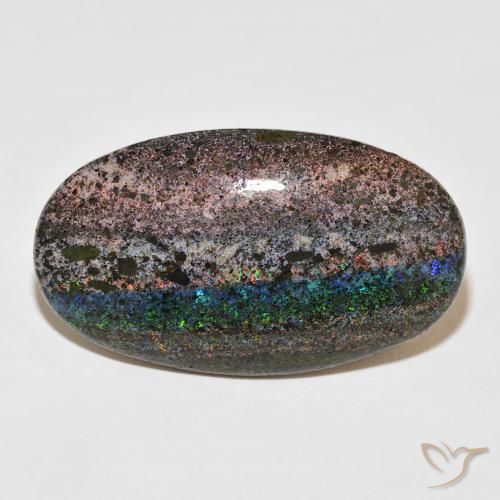 47.65ct Naturel Multicolore Matrix Opal, ovale, Opaque
