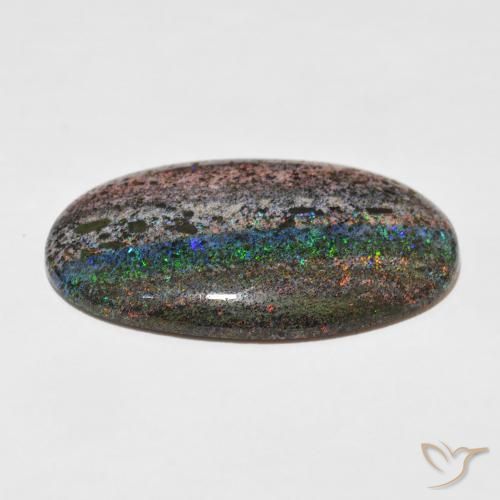 Opale matricielle Multicolore naturelle ovale, 47.65 ct, Opaque