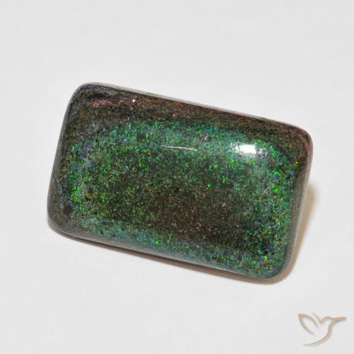 Opale matricielle Multicolore naturelle Coussin, 24.33 ct, Opaque