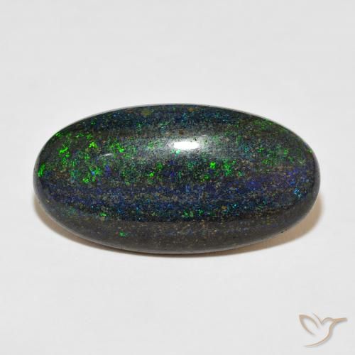29.48ct Naturel Multicolore Opale matricielle, ovale, Opaque
