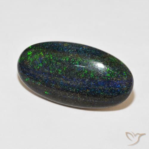Opale matricielle Multicolore naturelle ovale, 29.48 ct, Opaque