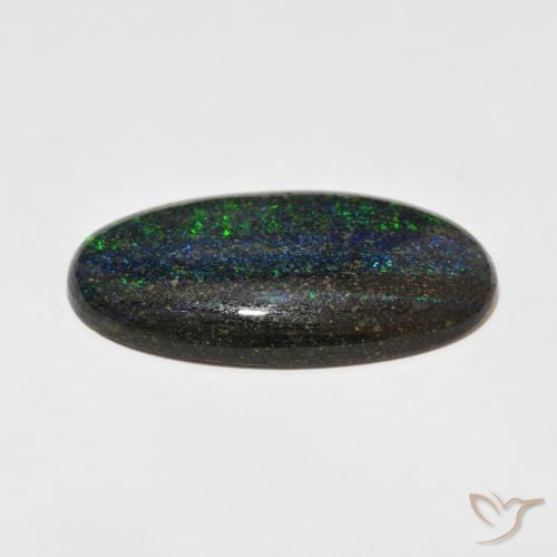 Opale matricielle Multicolore naturelle ovale, 29.48 ct, Opaque