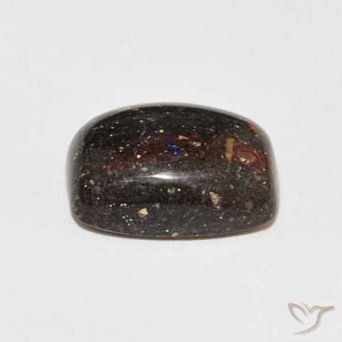 Opale matricielle Multicolore naturelle Coussin, 6.86 ct, Opaque