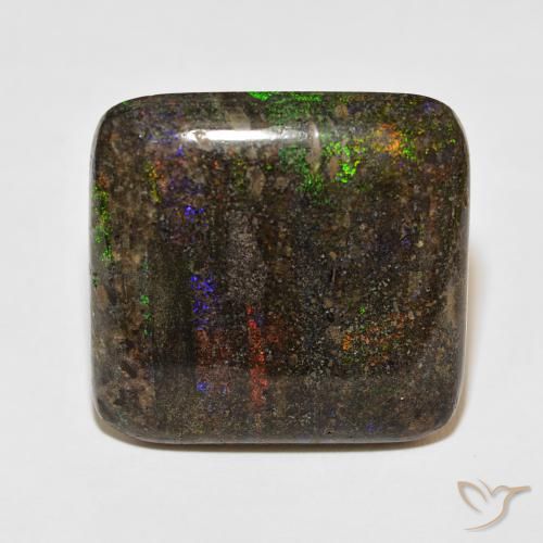 51.05ct Naturel Multicolore Matrix Opal, Coussin, Opaque