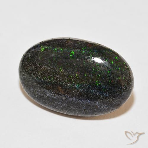 Opale matricielle Multicolore naturelle ovale, 18.98 ct, Opaque