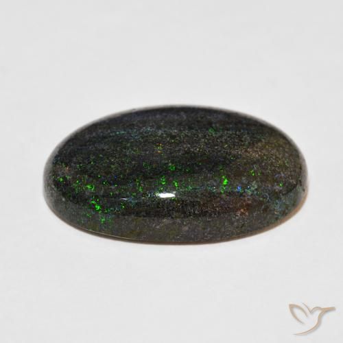 Opale matricielle Multicolore naturelle ovale, 18.98 ct, Opaque