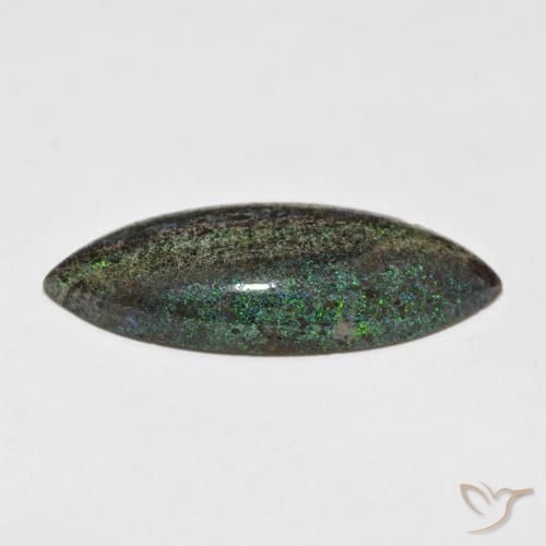 Opale matricielle Multicolore naturelle Marquise, 17.31 ct, Opaque