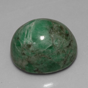 Maw-sit-sit vert naturelle coupe ovale, 11,79 ct, opaque