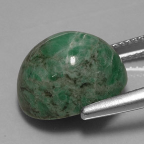Maw-sit-sit vert naturelle coupe ovale, 11,79 ct, opaque