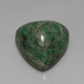 Maw-sit-sit vert naturelle trillion, 12,52 ct, opaque