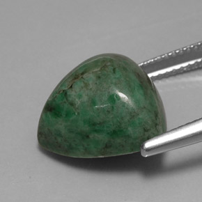 Maw-sit-sit vert naturelle trillion, 12,52 ct, opaque