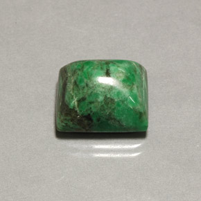 Maw-sit-sit vert naturelle baguette, 13,48 ct, opaque