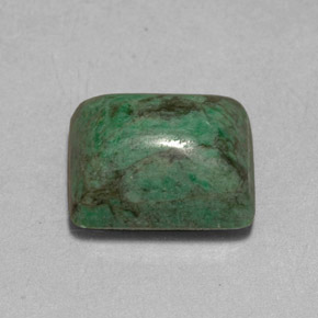 Maw-sit-sit vert naturelle baguette, 9,99 ct, opaque