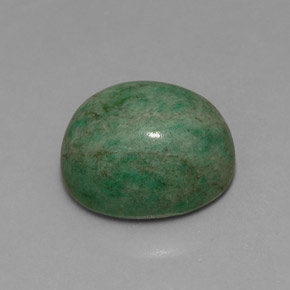 Maw-sit-sit vert naturelle coupe ovale, 9,19 ct, opaque