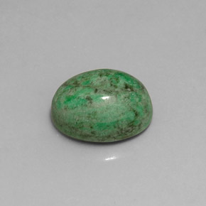 Maw-sit-sit vert naturelle coupe ovale, 8,57 ct, opaque