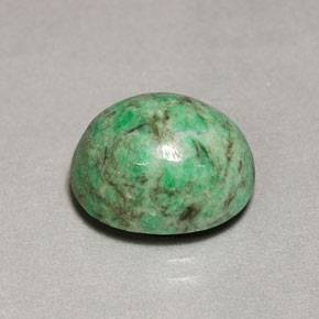 Maw-sit-sit vert naturelle coupe ovale, 8,41 ct, opaque