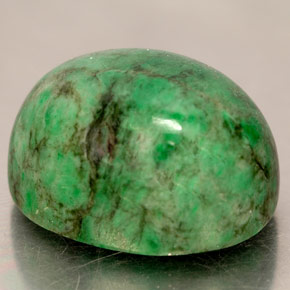 Maw-sit-sit vert naturelle coupe ovale, 19,74 ct, opaque