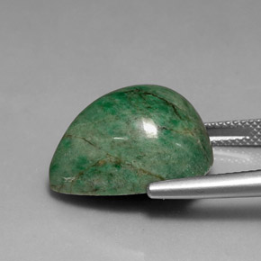 Maw-sit-sit vert naturelle en forme de poire, 19,99 ct, opaque