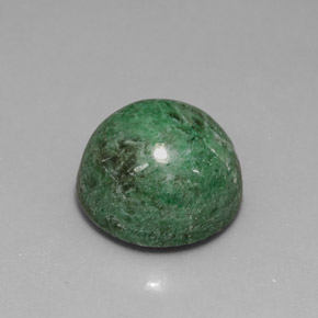 Maw-sit-sit vert naturelle coupe roude, 8,75 ct, opaque