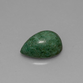 Maw-sit-sit vert naturelle en forme de poire, 3,13 ct, opaque