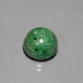 Maw-sit-sit vert naturelle coupe roude, 5,88 ct, opaque