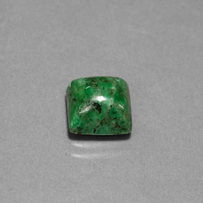 Maw-sit-sit vert naturelle carré, 3,10 ct, opaque