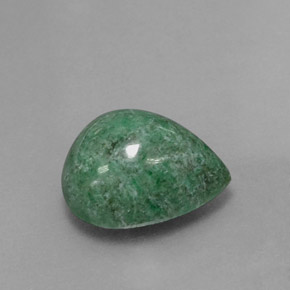 Maw-sit-sit vert naturelle en forme de poire, 5,20 ct, opaque