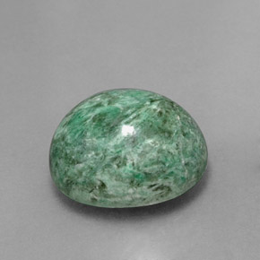 Maw-sit-sit vert naturelle coupe ovale, 7,78 ct, opaque