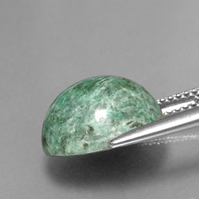 Maw-sit-sit vert naturelle coupe ovale, 7,78 ct, opaque