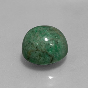 Maw-sit-sit vert naturelle coupe roude, 5,08 ct, opaque