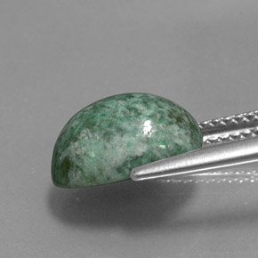 Maw-sit-sit vert naturelle coupe ovale, 4,23 ct, opaque