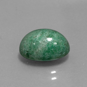 Maw-sit-sit vert naturelle coupe ovale, 4,13 ct, opaque