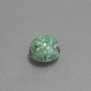 Maw-sit-sit vert naturelle coupe roude, 1,22 ct, opaque
