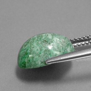 Maw-Sit-Sit Vert naturelle Coupe ovale, 4.99 ct, Opaque