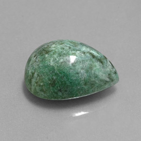 Maw-sit-sit vert naturelle en forme de poire, 4,70 ct, opaque