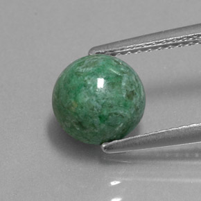 Maw-sit-sit vert naturelle coupe roude, 2,26 ct, opaque