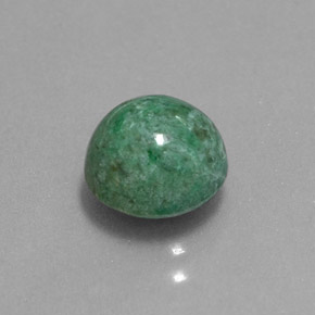 Maw-sit-sit vert naturelle coupe roude, 2,26 ct, opaque