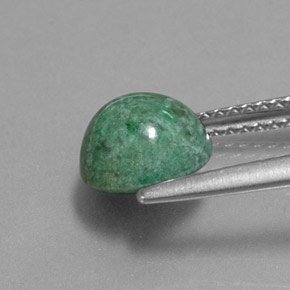 Maw-sit-sit vert naturelle coupe roude, 2,26 ct, opaque