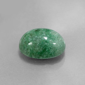 Maw-sit-sit vert naturelle coupe ovale, 3,87 ct, opaque