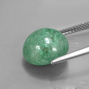 Maw-sit-sit vert naturelle coupe roude, 6,62 ct, opaque