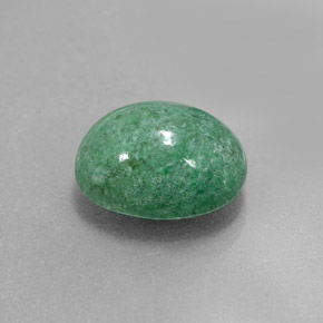 Maw-sit-sit vert naturelle coupe ovale, 3,74 ct, opaque