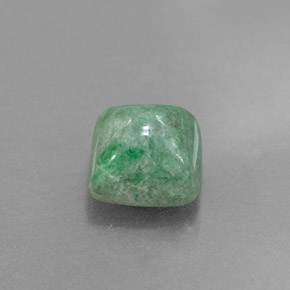 Maw-sit-sit vert naturelle carré, 2,13 ct, opaque