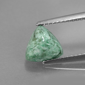 Maw-Sit-Sit Vert naturelle Trillion, 1.87 ct, Opaque